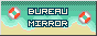 pixel-art button for the site bureau mirror. the page title is centered, written in beige with a dark blue stroke. behind it there is the shore of an aqua-green beach, with golden sand and two orange buoys floating round the text